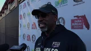 Florida State DC Harlon Barnett comfortable with move to press box