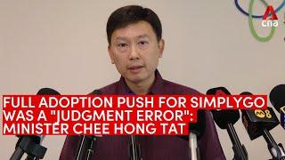 SimplyGo push: Transport Minister Chee Hong Tat apologises for "judgement error" on EZ-Link phaseout