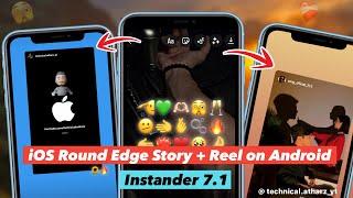 Share Reels like iPhone + Repost Round Edges Story + iOS emojis | Instander tutorial iOS Instagram 