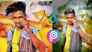 How to edit on PicsArt || How to edit on autodesk || PicsArt vs autodesk || jr ashik