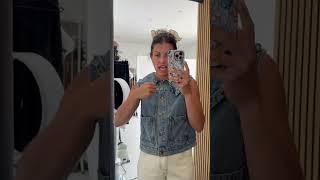 The Logan Peter Pan Collared Vest in Denim