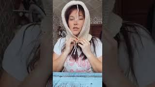 Связала капюшон вместо шапки. Вязание Крючком. 2ч. #вязаниекрючком#вязание #shorts