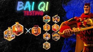 Rise of Kingdoms ~ Bai Qi Testing vs Qubing/Arthur