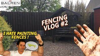 Painted Hit & Miss Fence & Gate construction VLOG #2 | Bacren Fencing