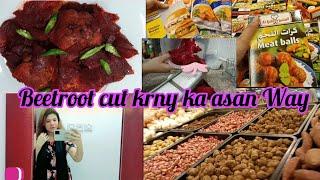 Weekly Grocery Shopping| How To Cut Beetroot|Chukandar Ghost Recipe |@Sokhan Life