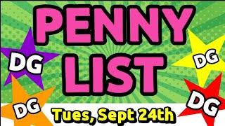 ‼️YES, WE HAVE ONE‼️PENNY LIST FOR Sept 24th @ DOLLAR GENERAL [9/23/24]