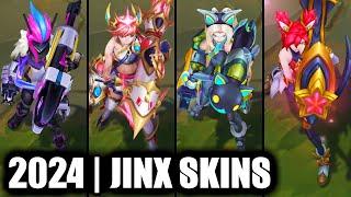 ALL JINX SKINS SPOTLIGHT 2024 | League of Legends