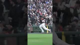 This view of Rafael Devers' 1st hit as a Giant 