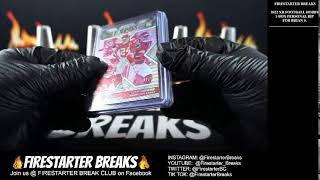 FIRESTARTER BREAKS - 2022 XR Football Hobby Box - Personal Rip for Brian S.