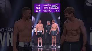'Nasty' Nathan Brown vs 'Killer' Kane Cornes! ️ #TheGathering #AFL #Boxing #shorts