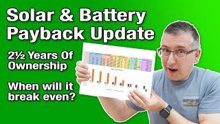 Solar & Battery Payback Update After 2½ Years of Ownership. Will I break even??