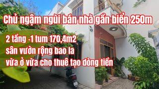 Tiếc lắm đành bán nhà gần biển Nha Trang chỉ 170,4m2 2 mặt tiền đường thông thoáng