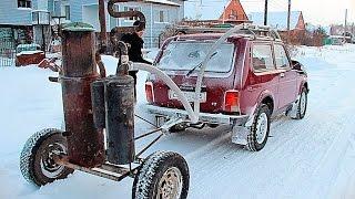 Нива на ДРОВАХ - Российская Тесла | Lada Niva on the WOOD - Russian Tesla!