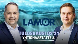 Lamor Q3'24: Loppuvuodelle riittää kirittävää