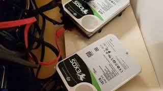 Two 18TB HDD startup sound