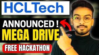 HCL Mega Hiring Drive Announced | Free Certification | Hackathon | OFF Campus Drive For 2025, 2024