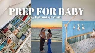 nest with me for baby🪺 nursery organization & one last girls weekend + sunset swim