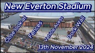 New Everton FC Stadium - Bramley Moore dock - close look at the perimeter #efc