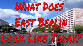 What does East Berlin Look Like today? Original apartment blocks Trams wide wide avenues