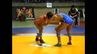 52 kg. Dancho Tanev (BUL) vs Petrou (ROU) Balkan Championship 1991, Radovish