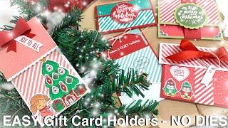 EASY Gift Card Holders - NO DIES NEEDED