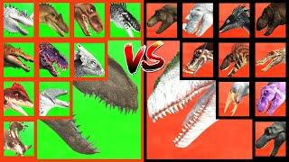 Dinosaur Tournament Random: Triceratops VS Ceratosaurus VS TREX VS OMEGA 09 VS Carnoraptor in ARBS