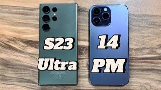 Samsung Galaxy S23 Ultra vs iPhone 14 Pro Max / Android 14 vs iOS 18.1