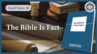 Card News: The Bible Is Fact | World Mission Society Church of God