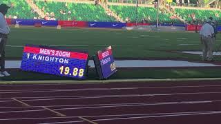 17yo Erriyon Knighton (19.88) BEATS Noah Lyles @ 2021 U.S. Olympic Track & Field Trials 200m Semi's!