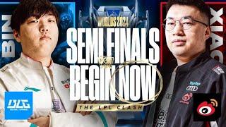 WORLDS FINALS SPOT ON THE LINE - XIAOHU VS BIN - WBG VS BLG WORLDS 2024 SEMIFINALS - CAEDREL