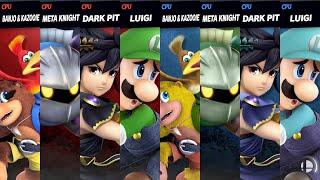 Super Smash Bros. Ultimate - Default vs Recolors