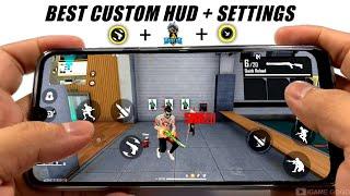 Free Fire Best Control Settings Full Details | One Tap Custom HUD   Headshot Setting Free Fire !