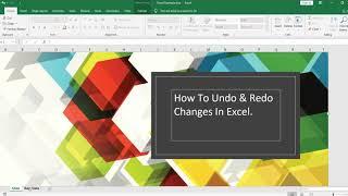 Apply Undo and Redo In Excel How To Undo Changes In Excel | How To Redo In Excel