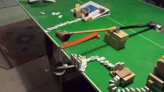 Rube Goldberg machine with 6 simple machines