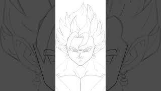 How to draw SSj Blue Vegito #shorts