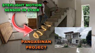 STEPLIGHT MOTION SENSOR IN STAIR TEST IN PANGASINAN PROJECT