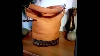 Горчичная сумочка бохо. Leather shop Sunfu Alena