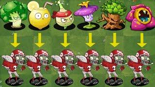 Every Plant Chinese Version Vs Football All-star Zombie - Who Will Win? - PvZ 2 Challenge