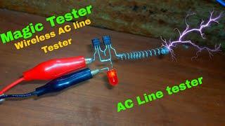 How to make wireless Ac line tester Magic tester #electronic #diyprojects #circuit