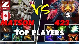 MATSON (TINY) vs 423 (BLOODSEEKER) - Epic Battle Of Hard Carry Dota 2 Players - Z Dota 2 Channel