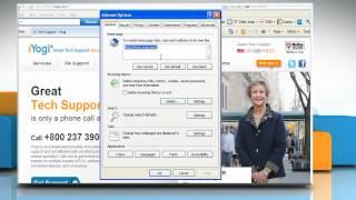 Internet Explorer® 8: How to reset the default home page on Windows® XP?