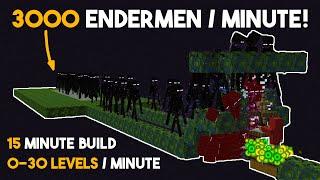 ULTRA Efficient Enderman XP Farm Minecraft 1.20 (Beginner Friendly/ No Redstone/No Endermite)