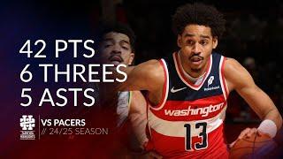 Jordan Poole 42 pts 6 threes 5 asts vs Pacers 24/25 season