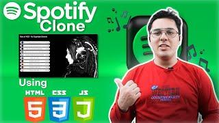 Spotify clone using html css and Javascript | code with harry | #javascript #coding #python #html