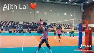 Ajith Lal Power Full Attack In Men Senior  Asian volleyball  Championship 2019