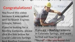 Colorado Springs Roofing Contractors