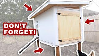 Chicken Coop Features NOT To Forget (8 Things To Consider)