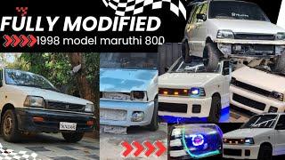 How to modify maruthi 800 in low price / fully modified 800 / totally modified car #viral #modified