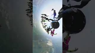 Skydiver circles