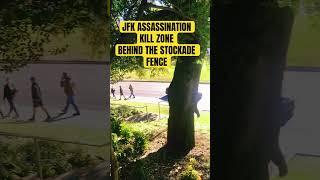 JFK KILL ZONE-BEHIND THE GRASSY KNOLL!  #shorts #jfk #crime #jfkassassination